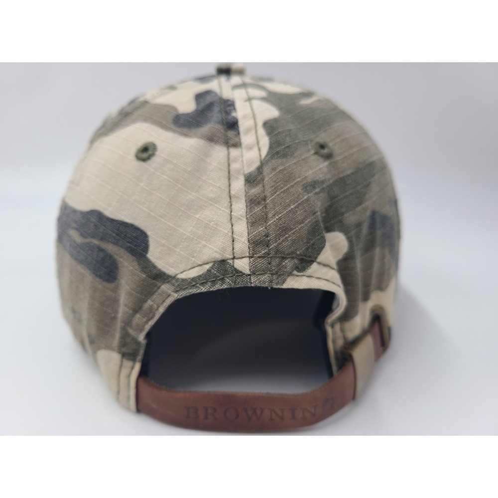 Women Browning Camo Strapback Adjustable Hat Cap Hunt Fish Dad Beige Gray Pink - Picture 7 of 13